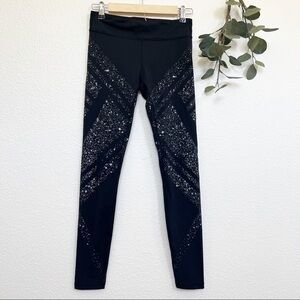 Lululemon Ivivva- Girl’s Rhythmic Diamond Moon Reflective Tights - 14